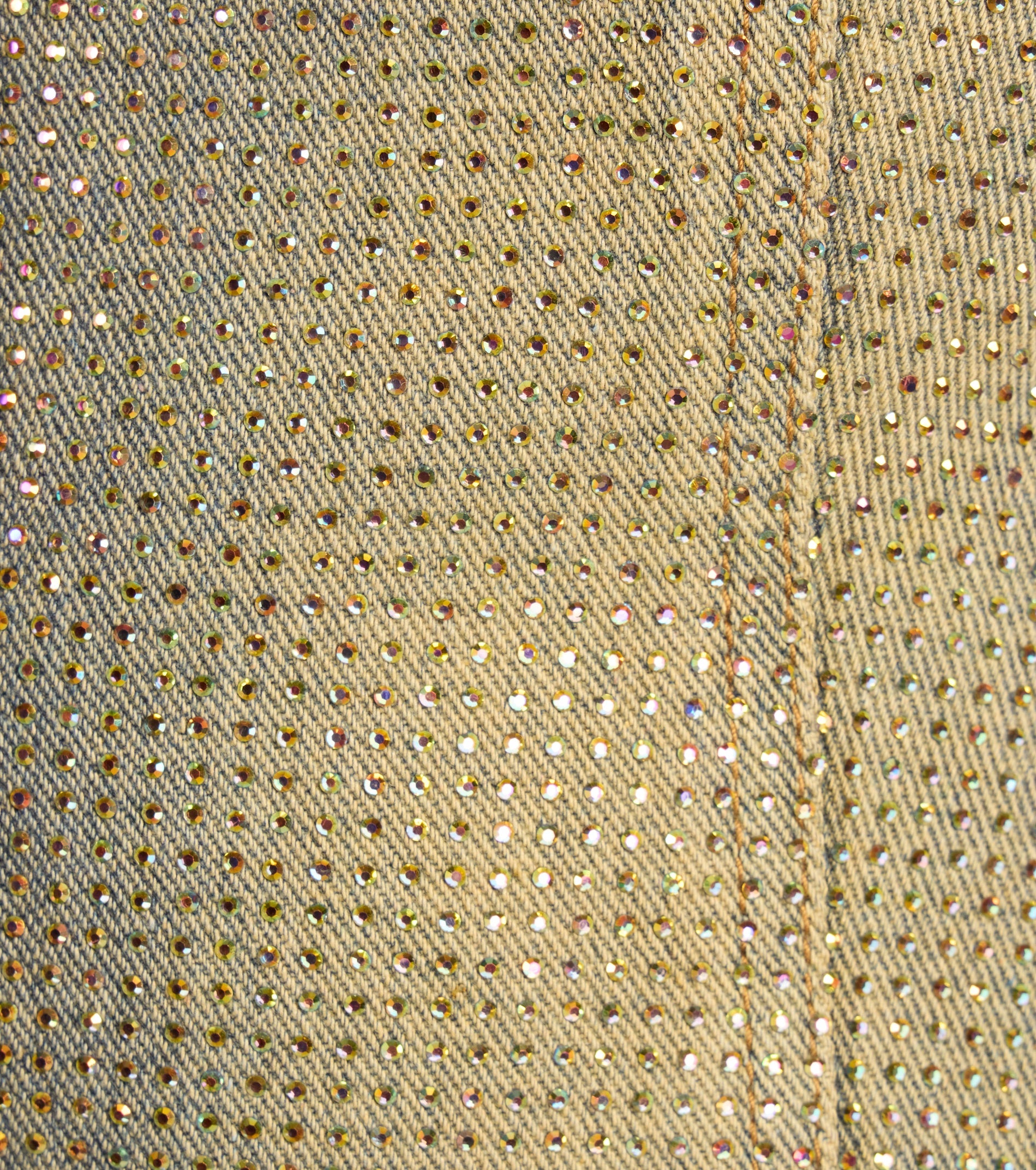 Serving Shine Rhinestone Denim Vest