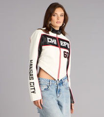 Ultra Game NFL Kansas City Chiefs Moto Jacket
