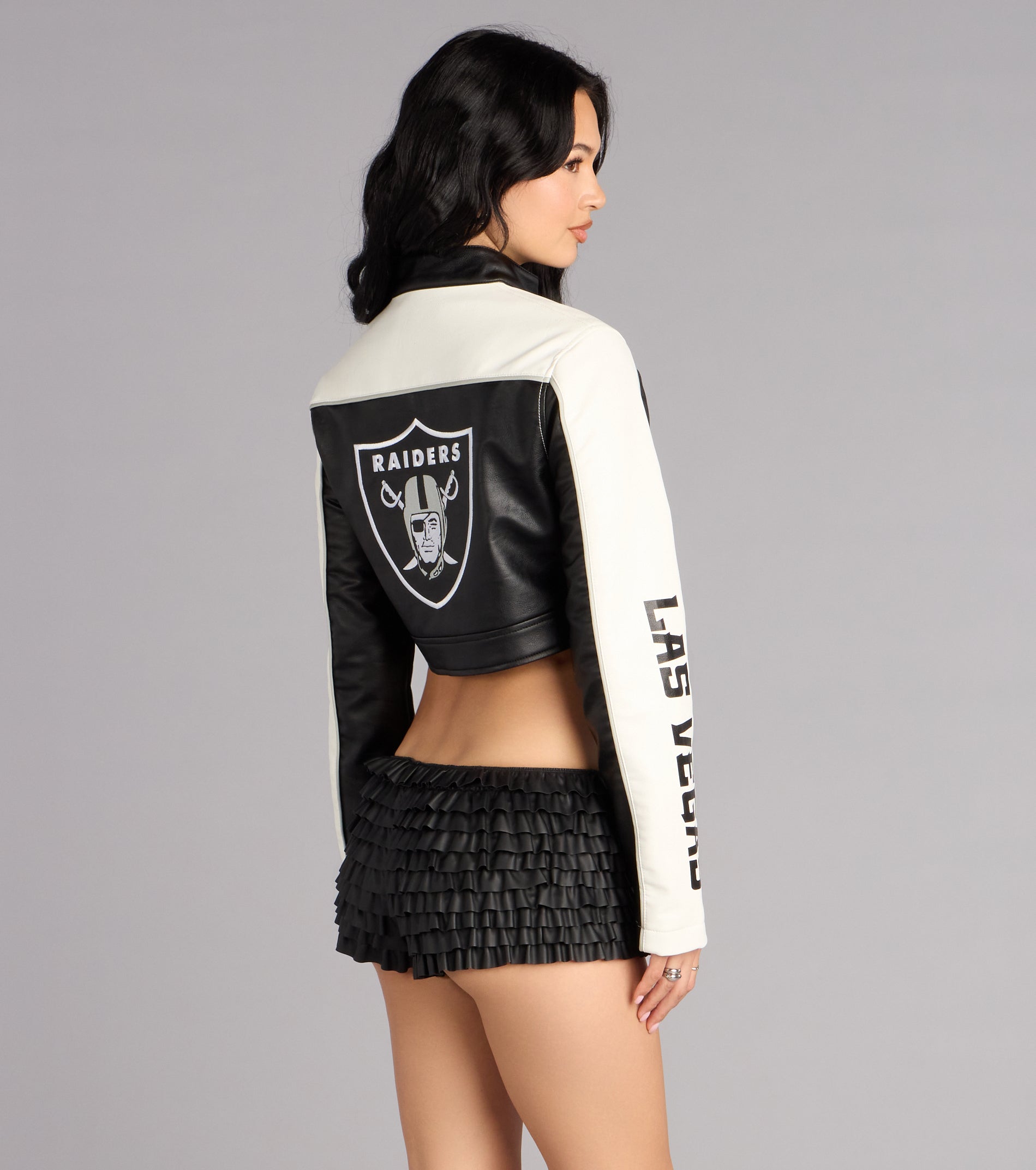 Ultra Game NFL Las Vegas Raiders Moto Jacket