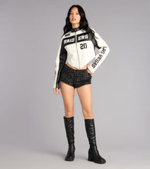Ultra Game NFL Las Vegas Raiders Moto Jacket
