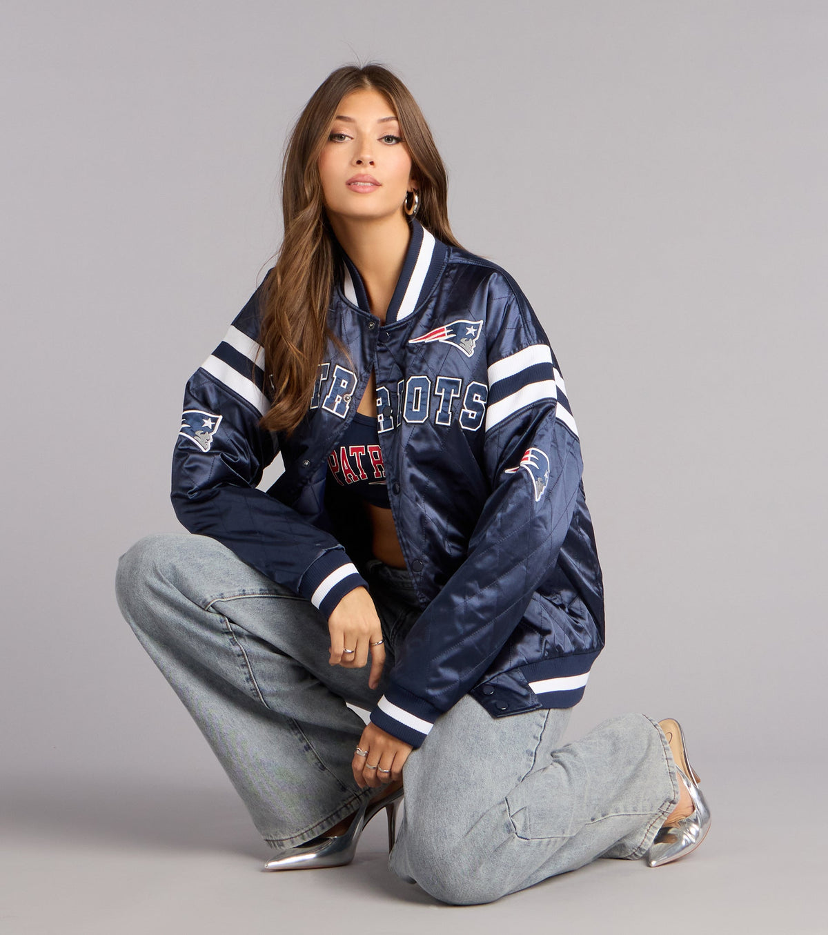 Ultra Game NFL New England Patriots Bomber Jacket