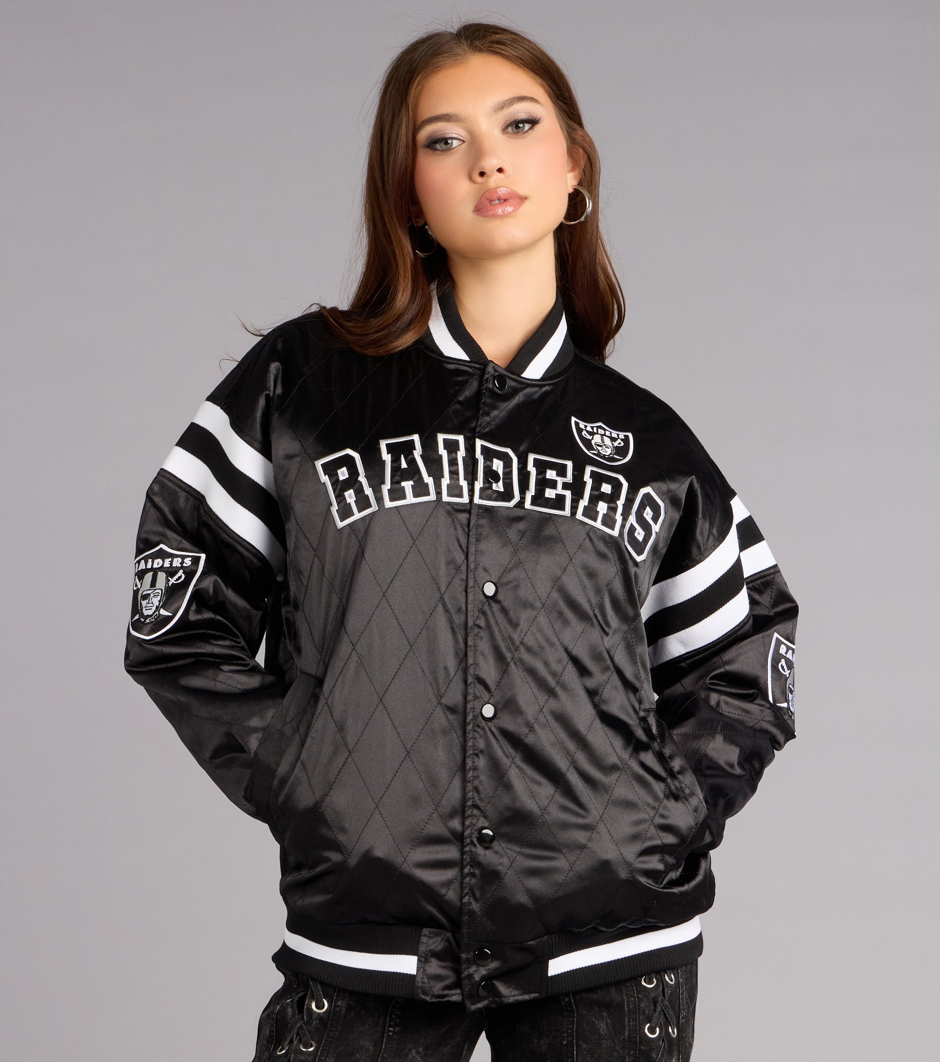 Ultra Game NFL Las Vegas Raiders Bomber Jacket