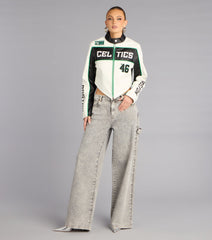 Ultra Game NBA Celtics Moto Jacket