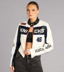 Ultra Game NBA Knicks Moto Jacket