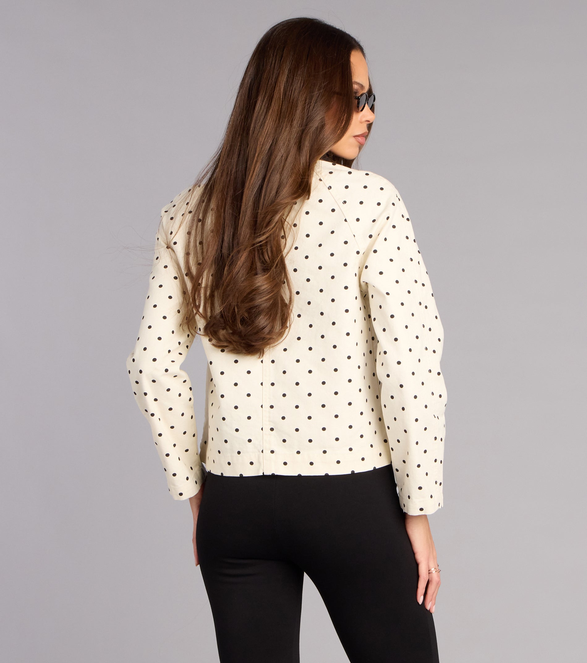 City Stroll Polka Dot Barn Jacket