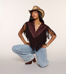 Cowgirl After Dark Fringe Topper