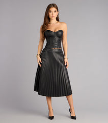 Quiet Drama Pleated Midi Skirt