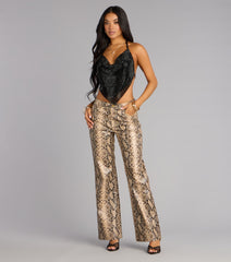 Wild Intent Snake Print Pants