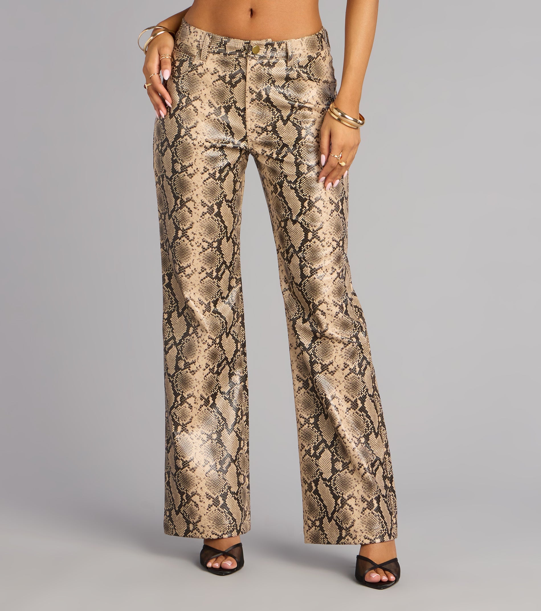 Wild Intent Snake Print Pants