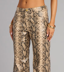 Wild Intent Snake Print Pants