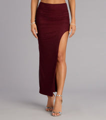 Starlet Status Rhinestone Mesh Maxi Skirt