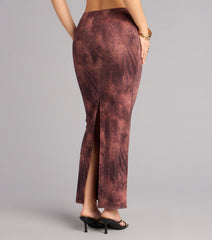 Cool Confidence Animal Print Mesh Maxi Skirt