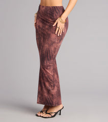 Cool Confidence Animal Print Mesh Maxi Skirt