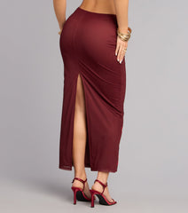 Love Notes Rose Mesh Maxi Skirt