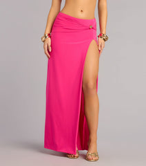 Eyes On You High Slit Maxi Skirt