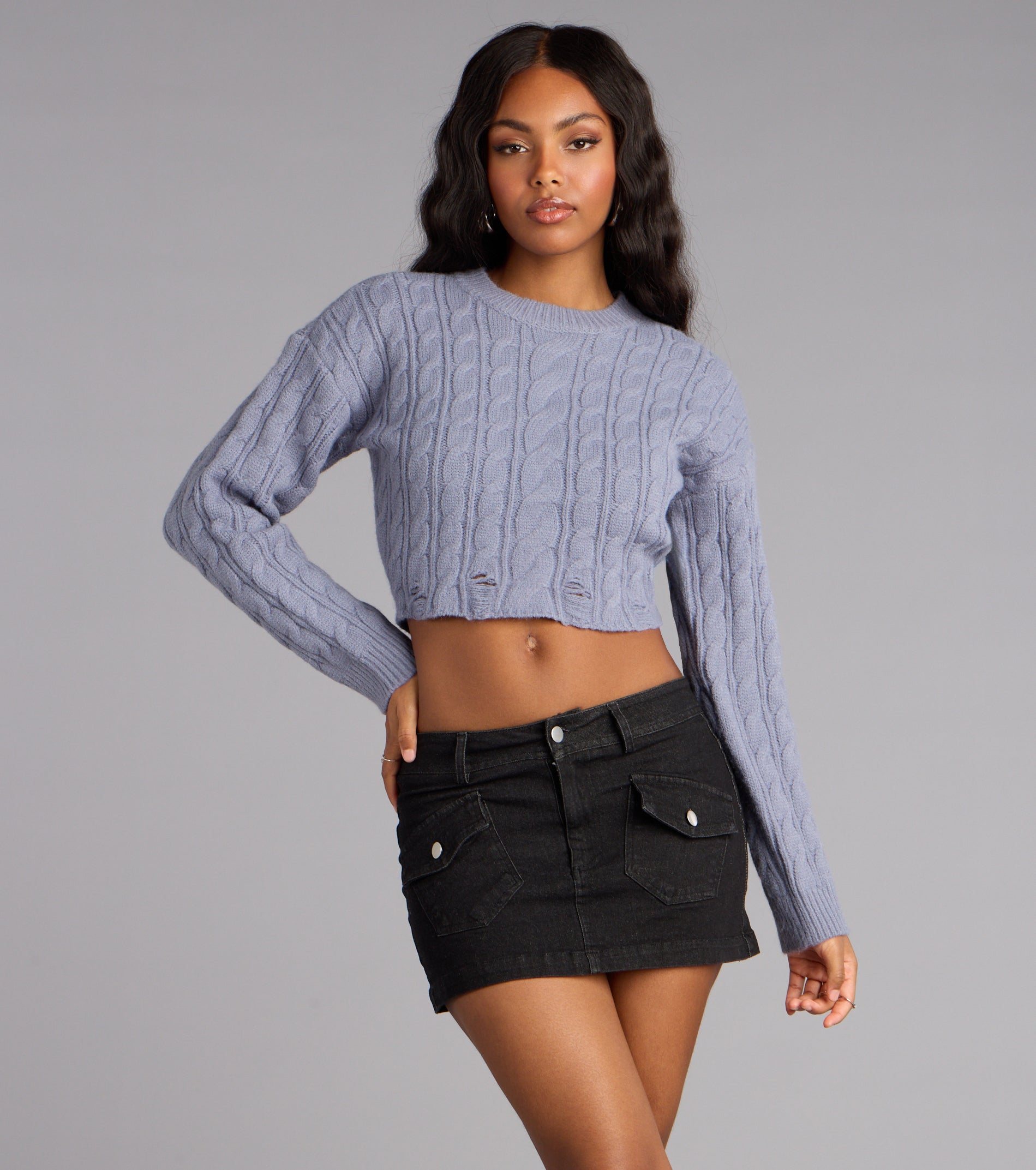 Effortlessly Iconic Denim Mini Skirt