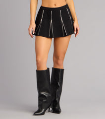 Street Zipper Moment Denim Skirt