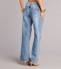 Stitched With Feeling Heart Denim Jeans