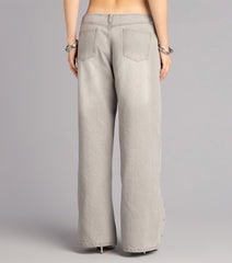 Off Duty Edge Studded Grommet Low-Rise Denim Jeans