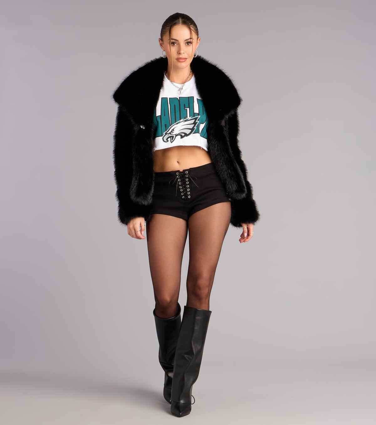Laced-Up And Bold Low-Rise Shorts