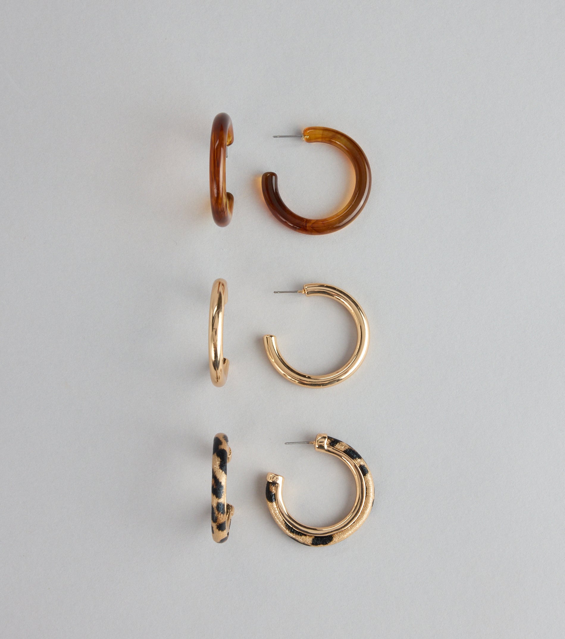 Wild Mix Hoop Earring Set