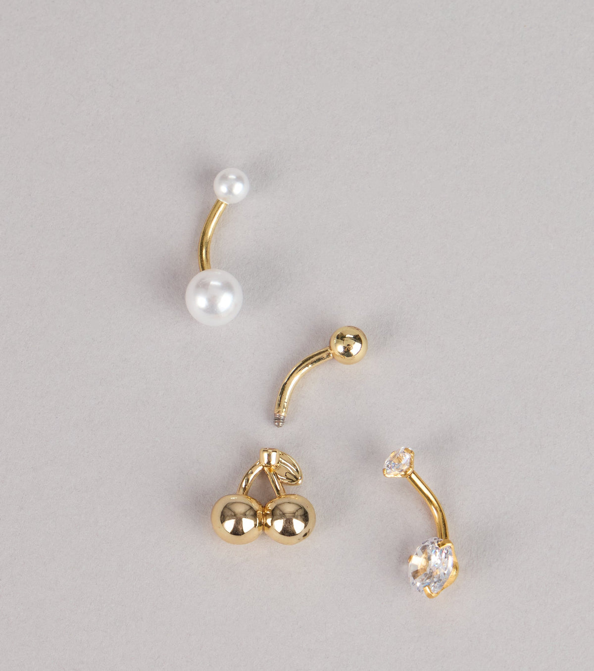 Sweet Trio Belly Ring Set