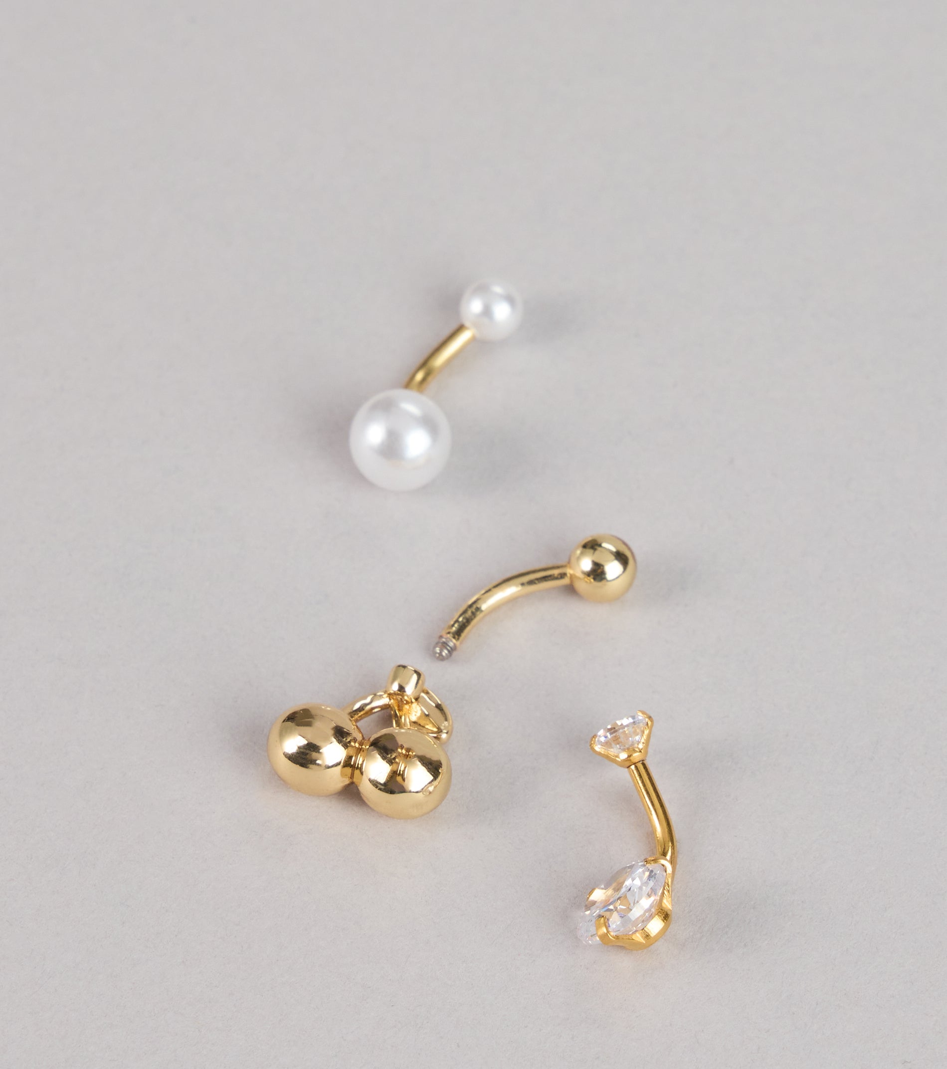 Sweet Trio Belly Ring Set