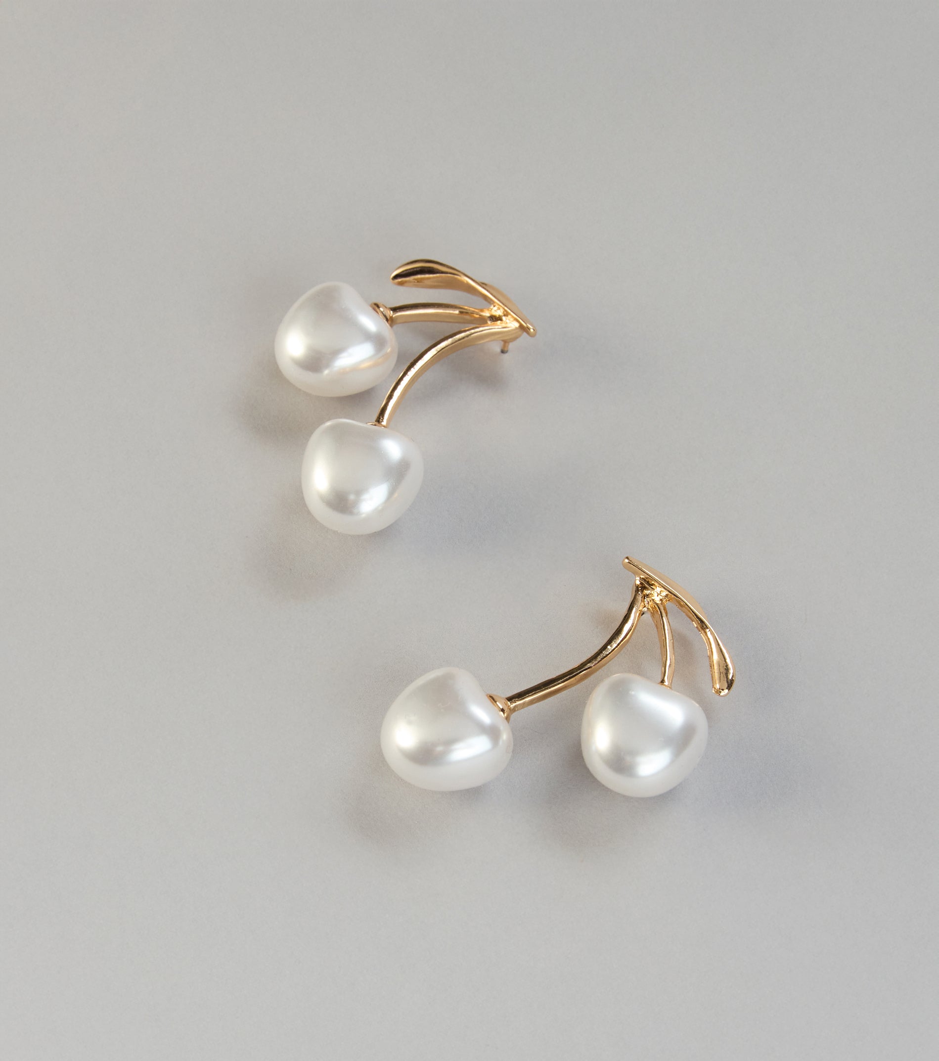 Sweet Pearl Cherry Drop Earrings