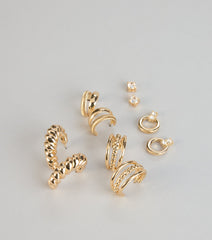 On Rotation Five Pack Earrings Set