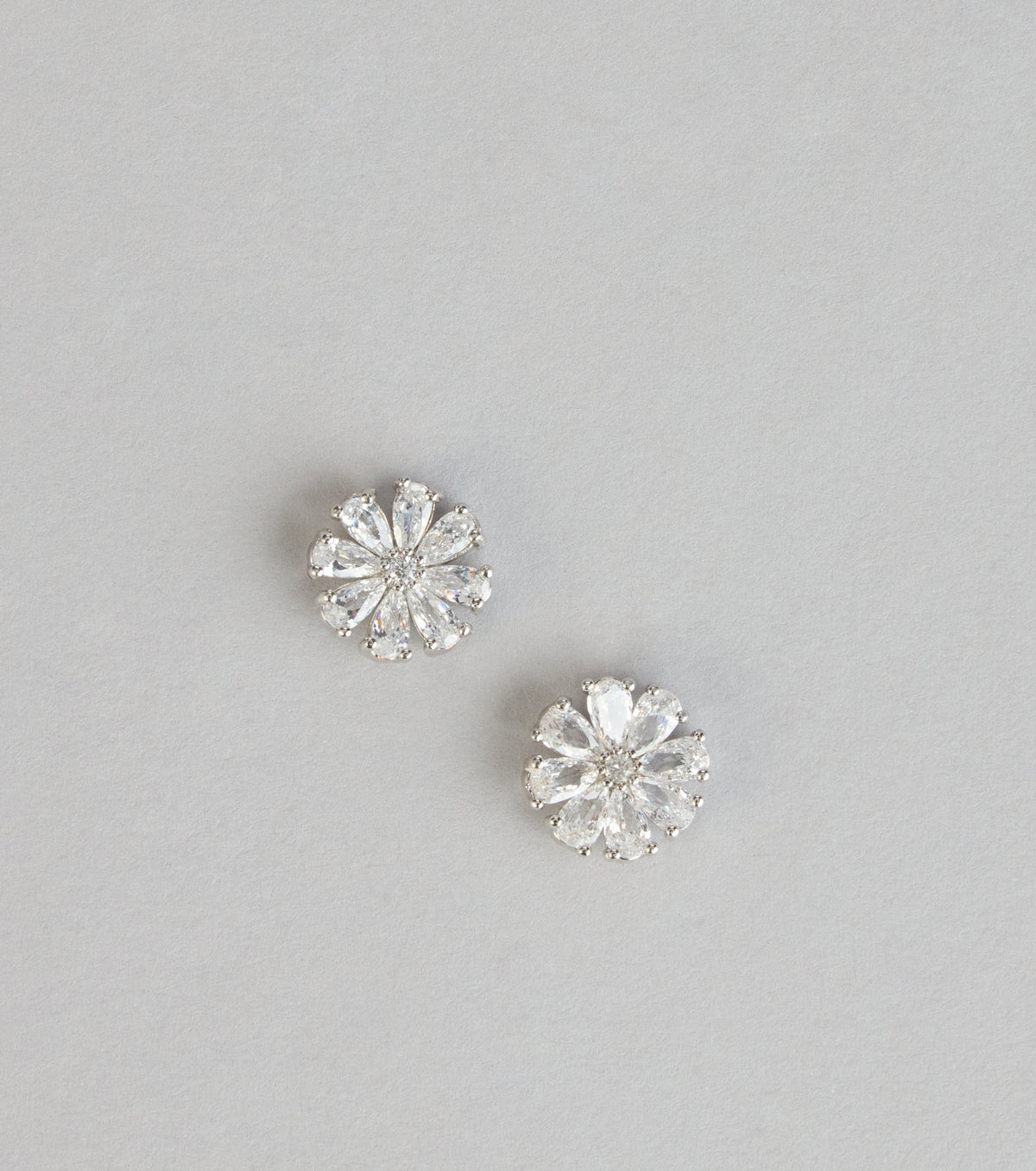 Glam Blossom Floral Stud Earrings