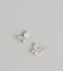 Shine On Butterfly Stud Earrings