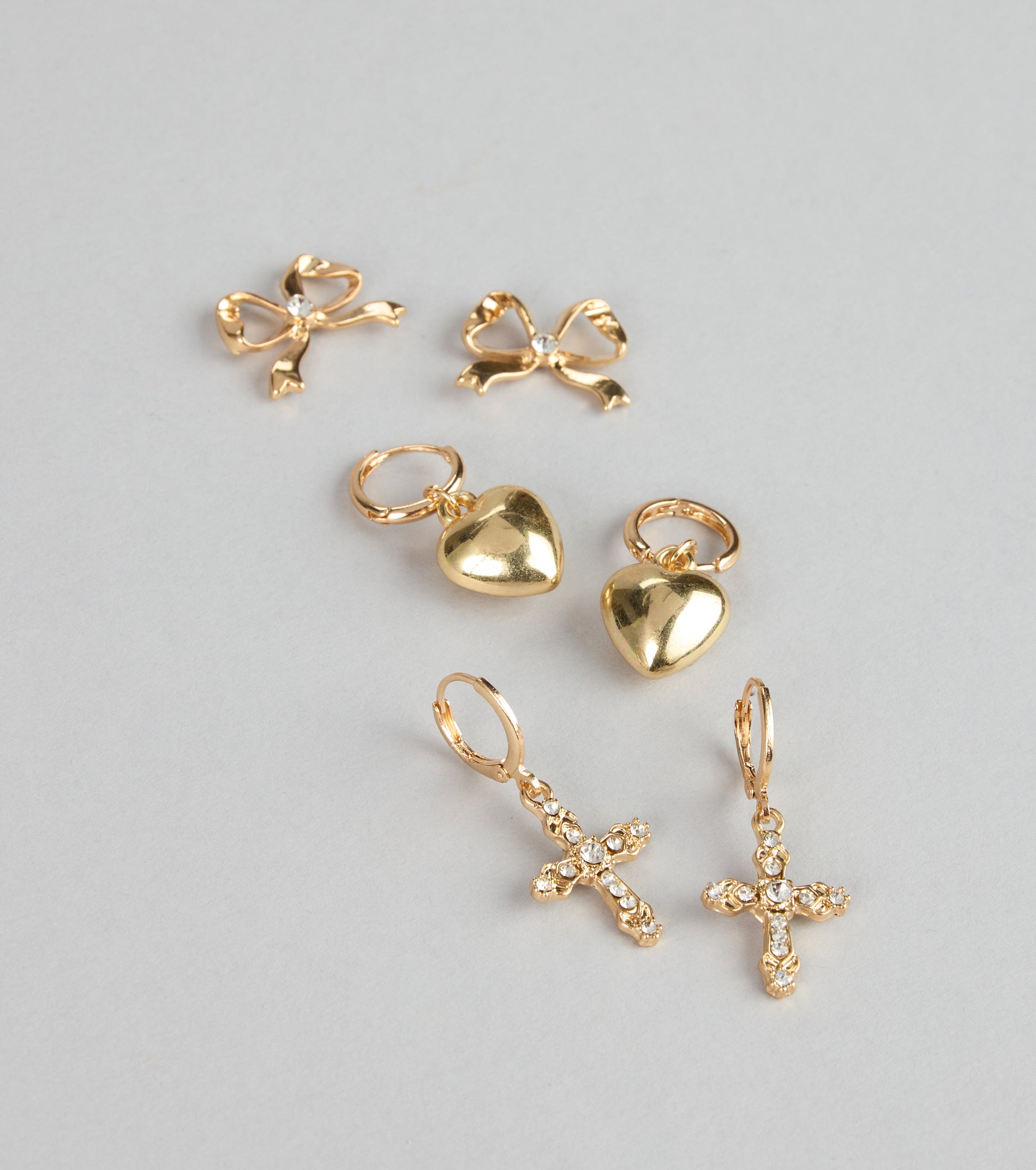 Sweet Sparkle Trio Earring Set