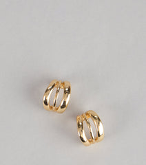 Polished But Chill Cuff-Style Earrings