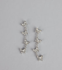 Sparkle Trail Butterfly Earrings