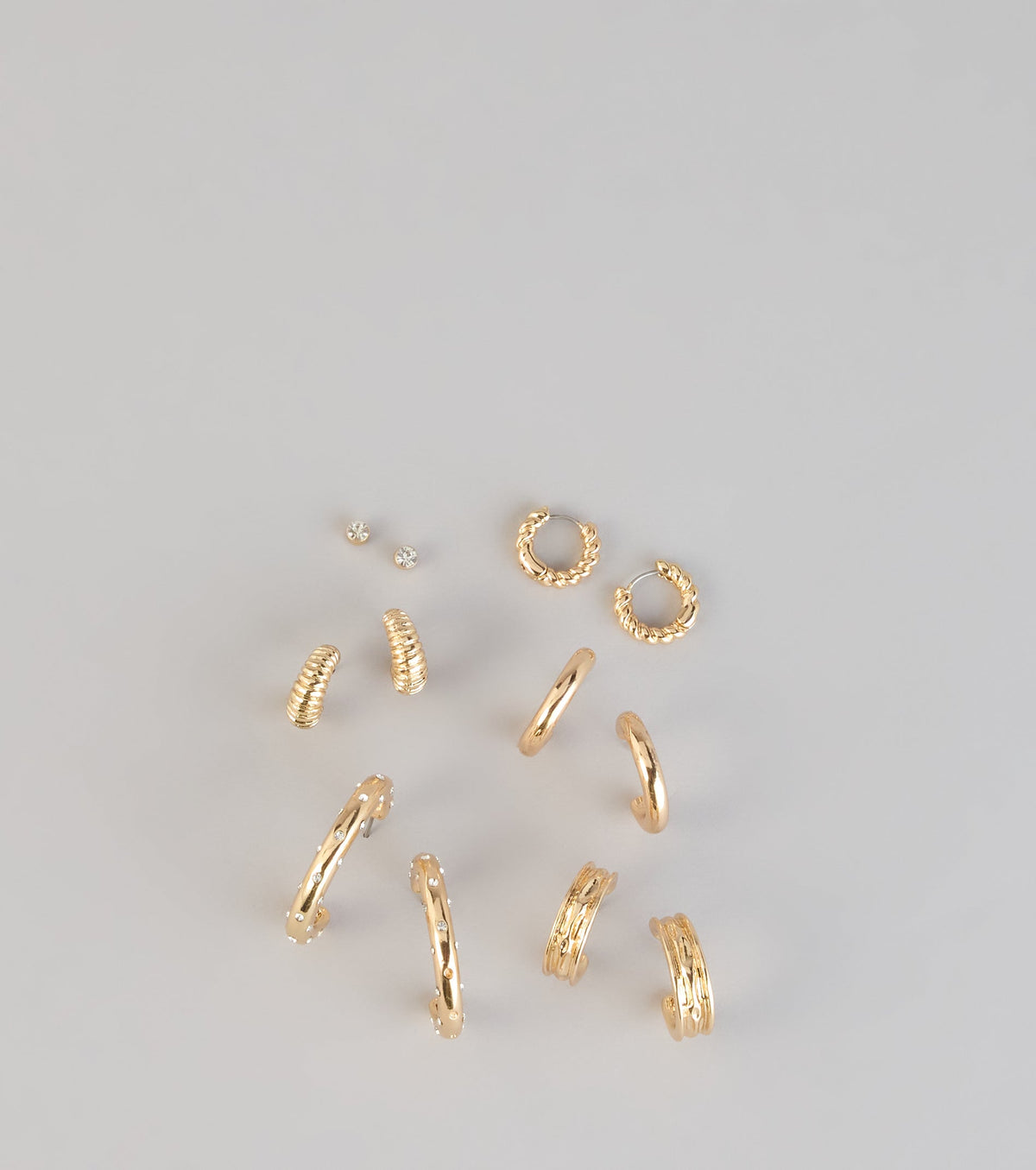 Daily Rotation Six-Piece Earring Set