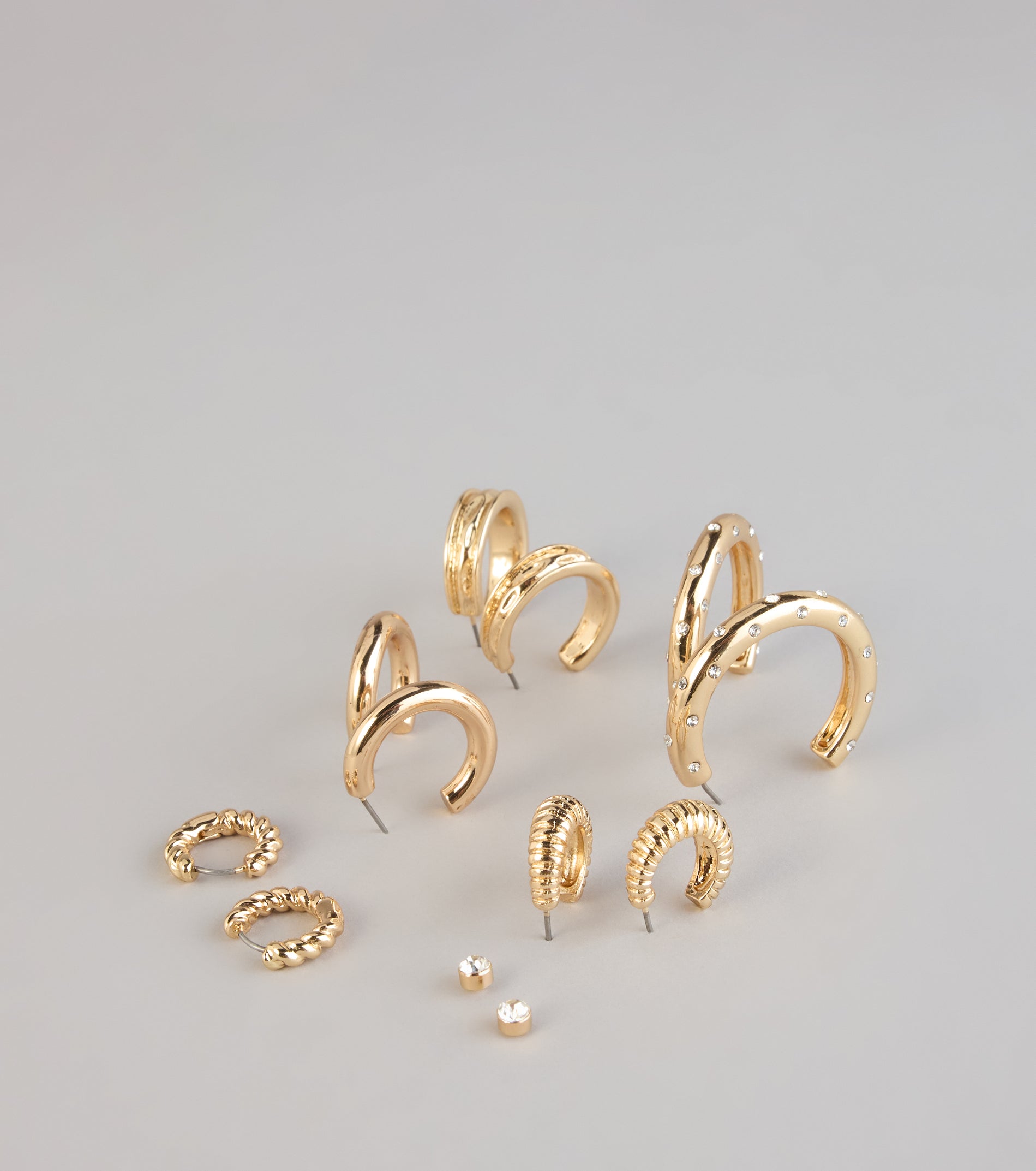 Daily Rotation Six-Piece Earring Set