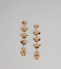 Polished Impact Sculpted Statement Earrings