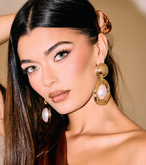 Vintage Glam Pearl Statement Earrings