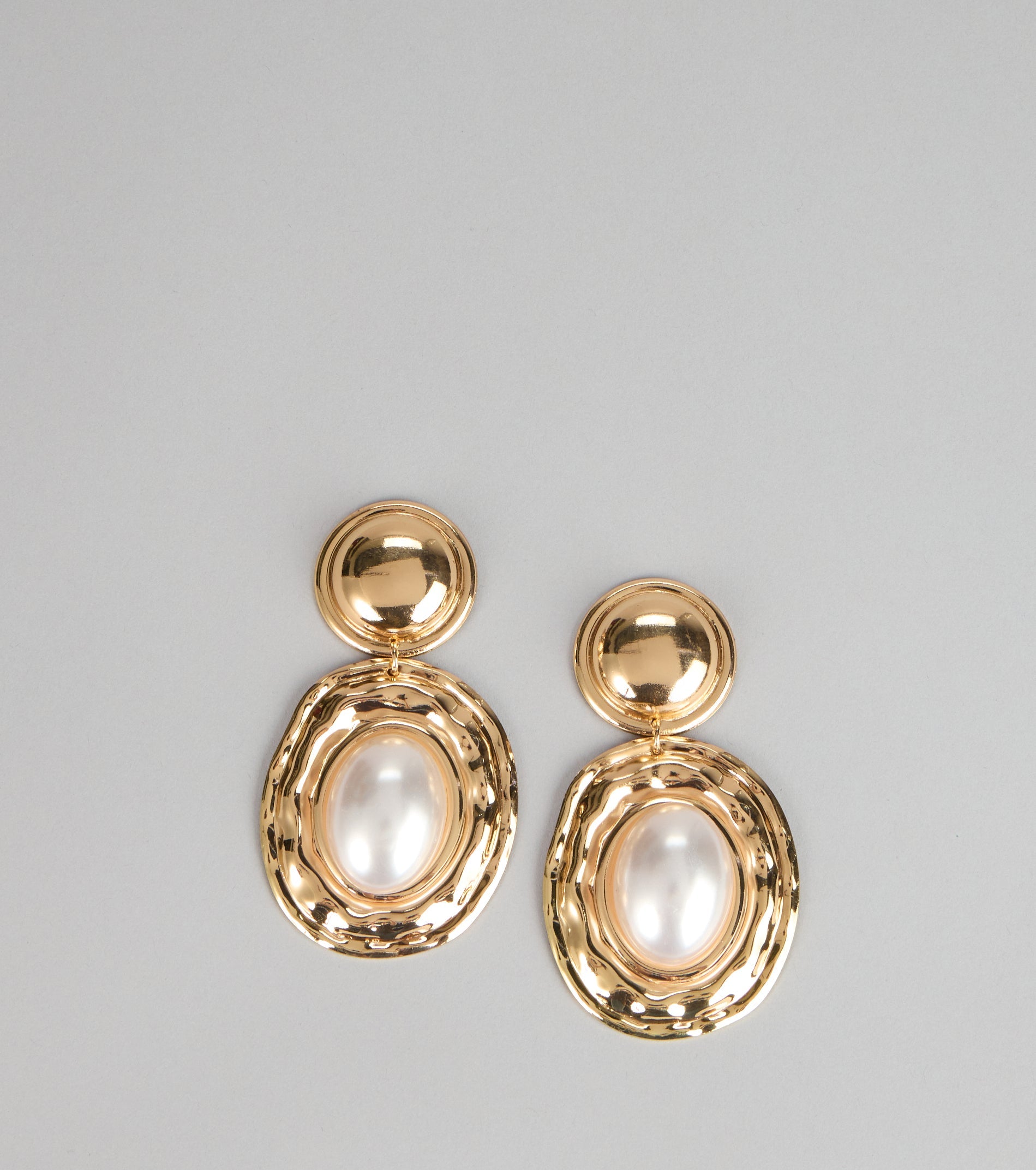 Vintage Glam Pearl Statement Earrings