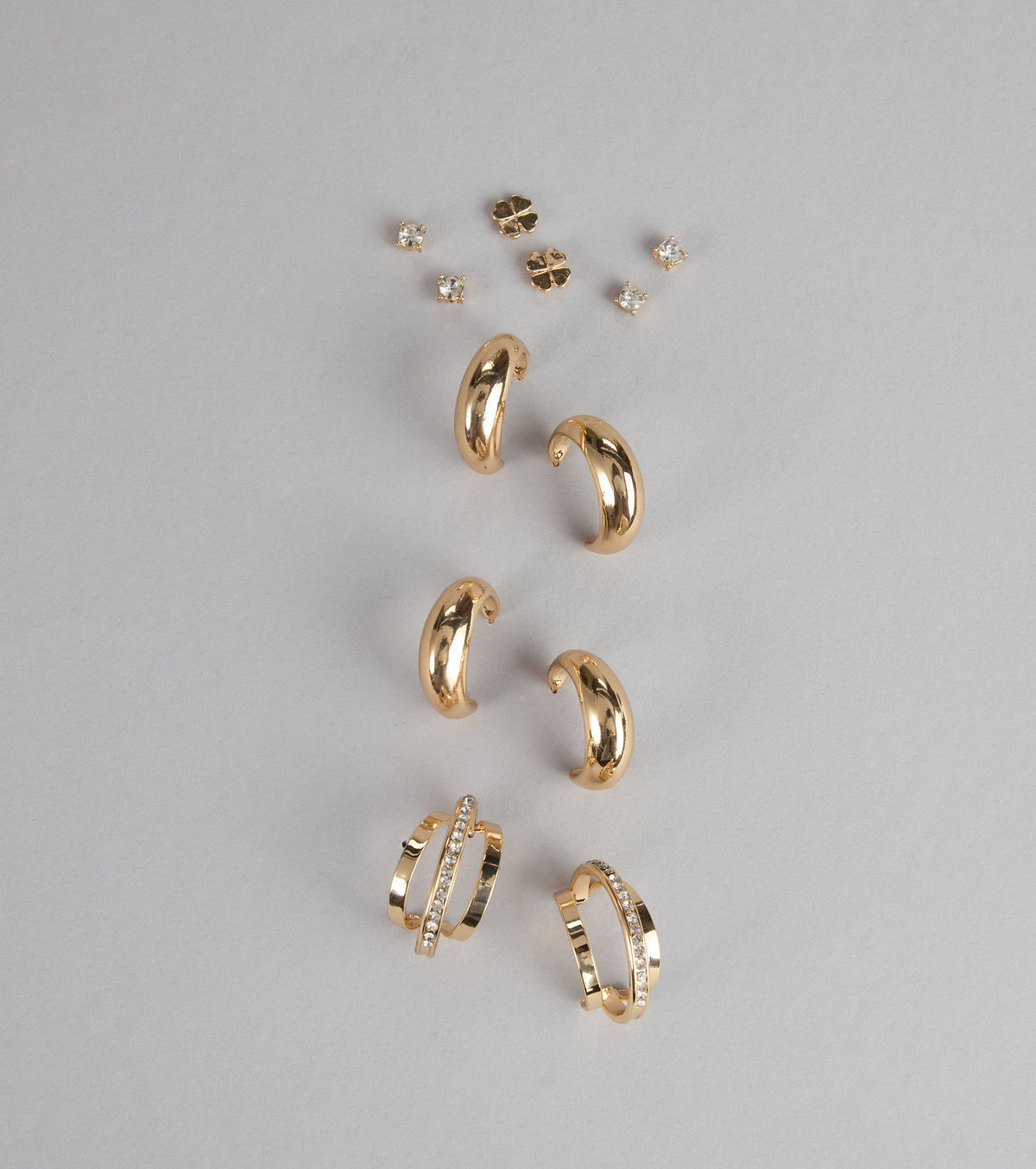 Shimmer Stack Mixed Earring Pack