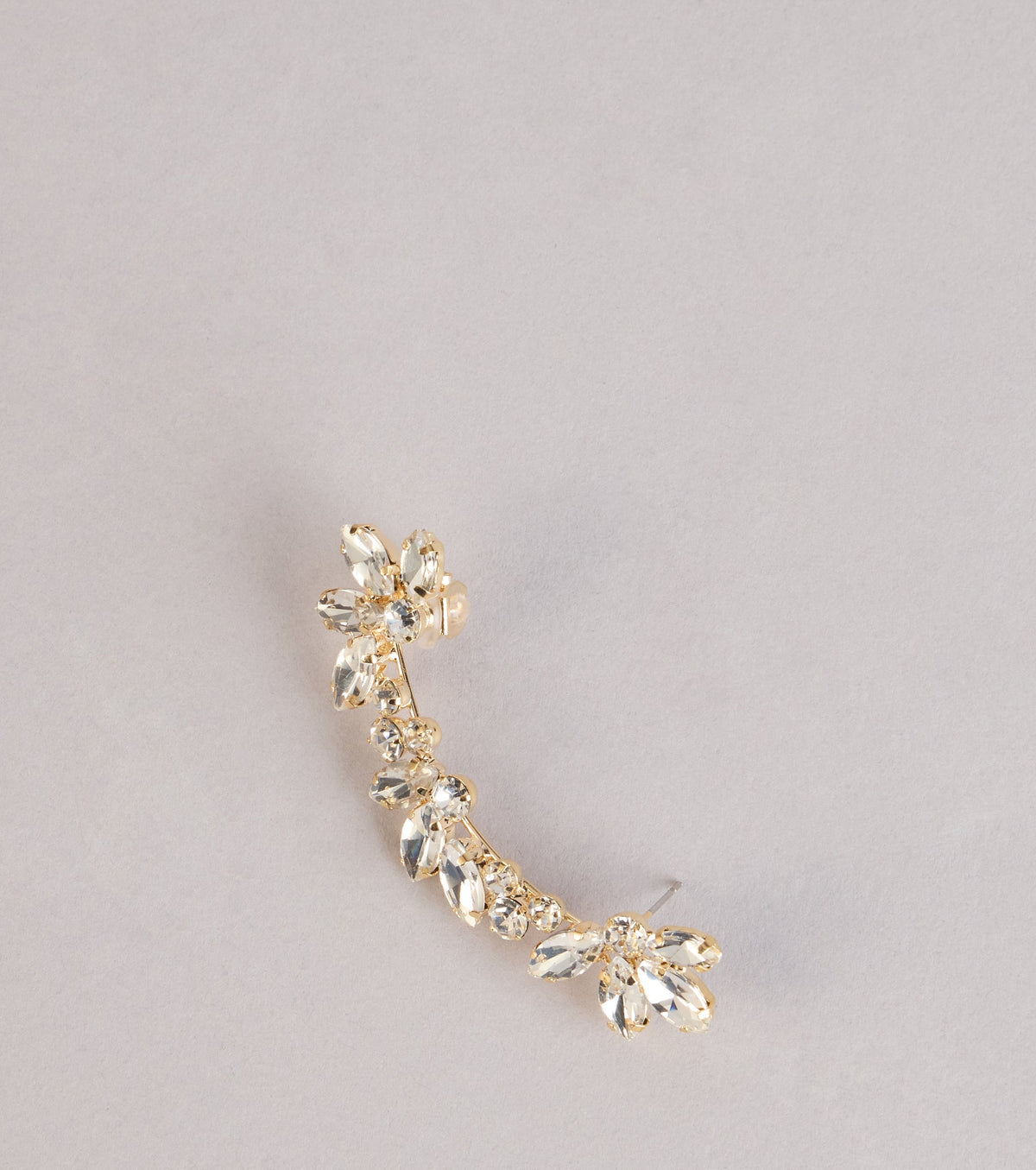 Caught The Light Rhinestone Ear Crawler