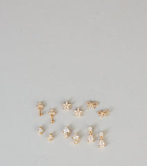 Charm Moment Six-Pack Stud Earrings