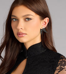 Charmed Details Pearl Bow Stud Earrings Set