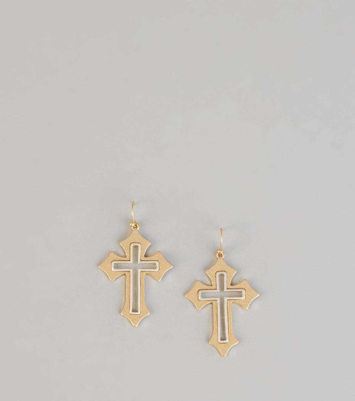 Fashionable Faith Cross Earrings