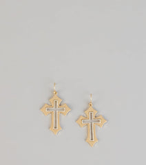 Fashionable Faith Cross Earrings