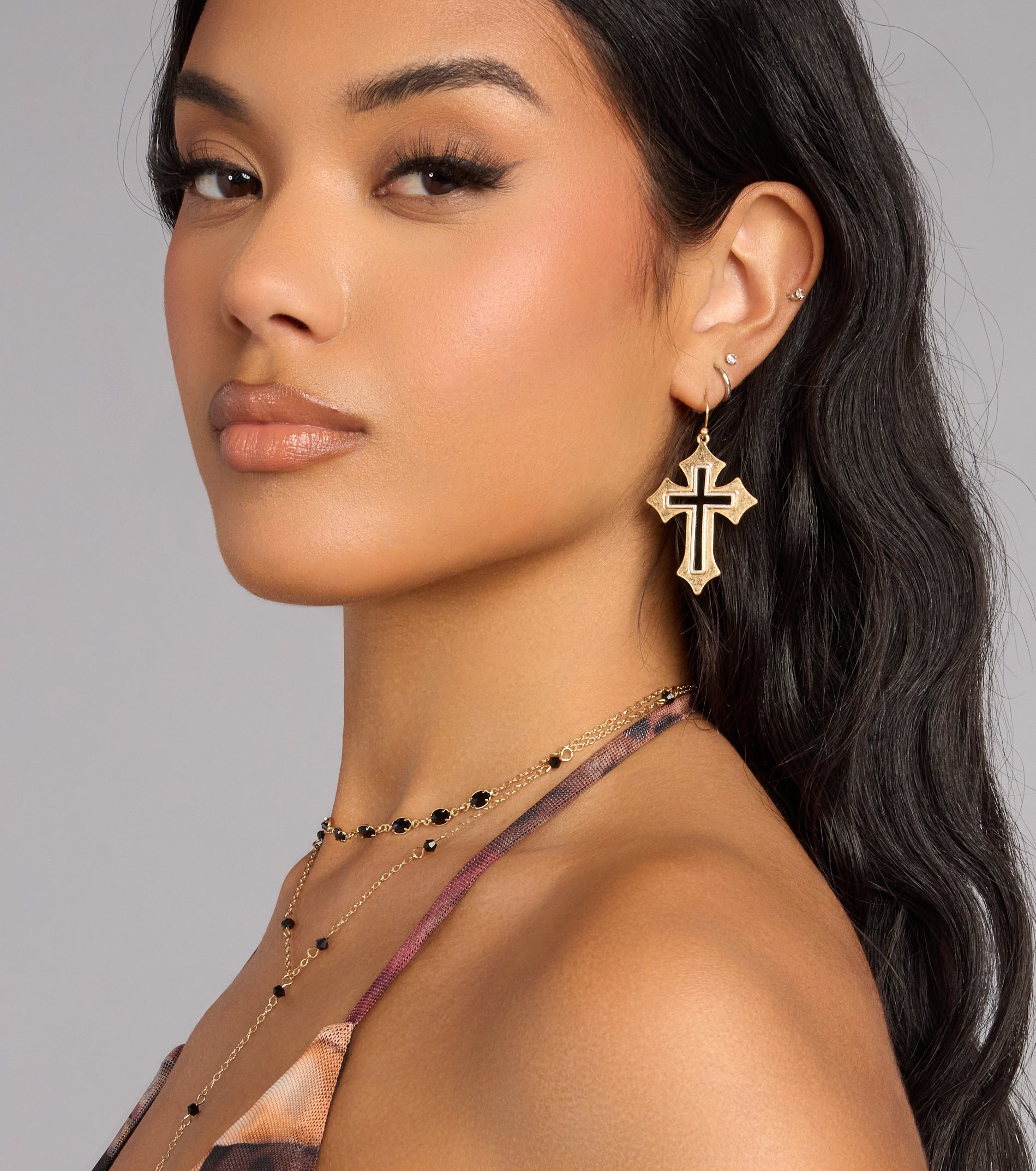 Fashionable Faith Cross Earrings