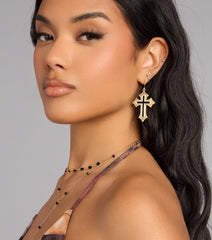 Fashionable Faith Cross Earrings