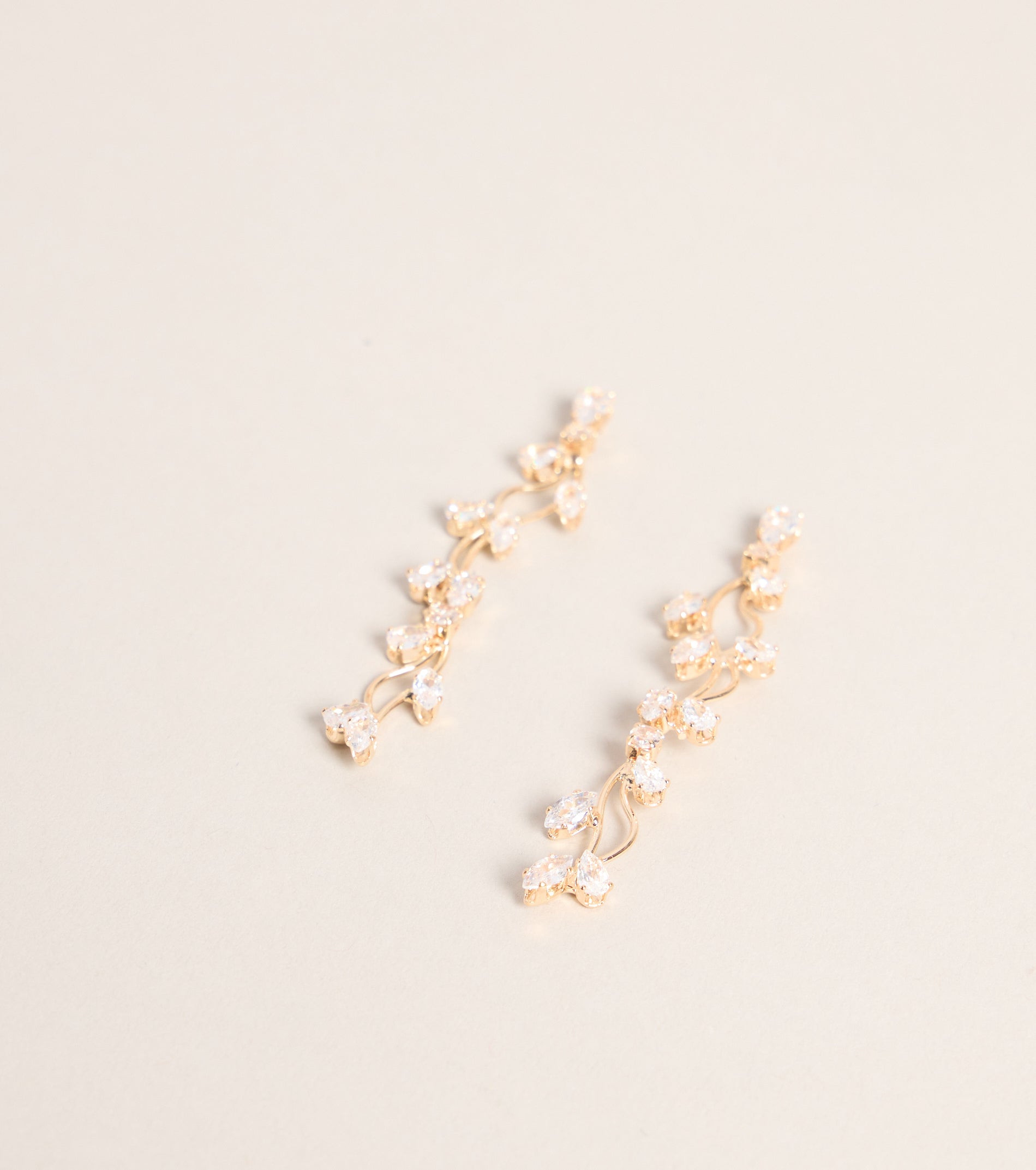 Whisper Shine Leaf Earrings