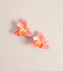 Vacay RSVP Tropical Flower Statement Earrings