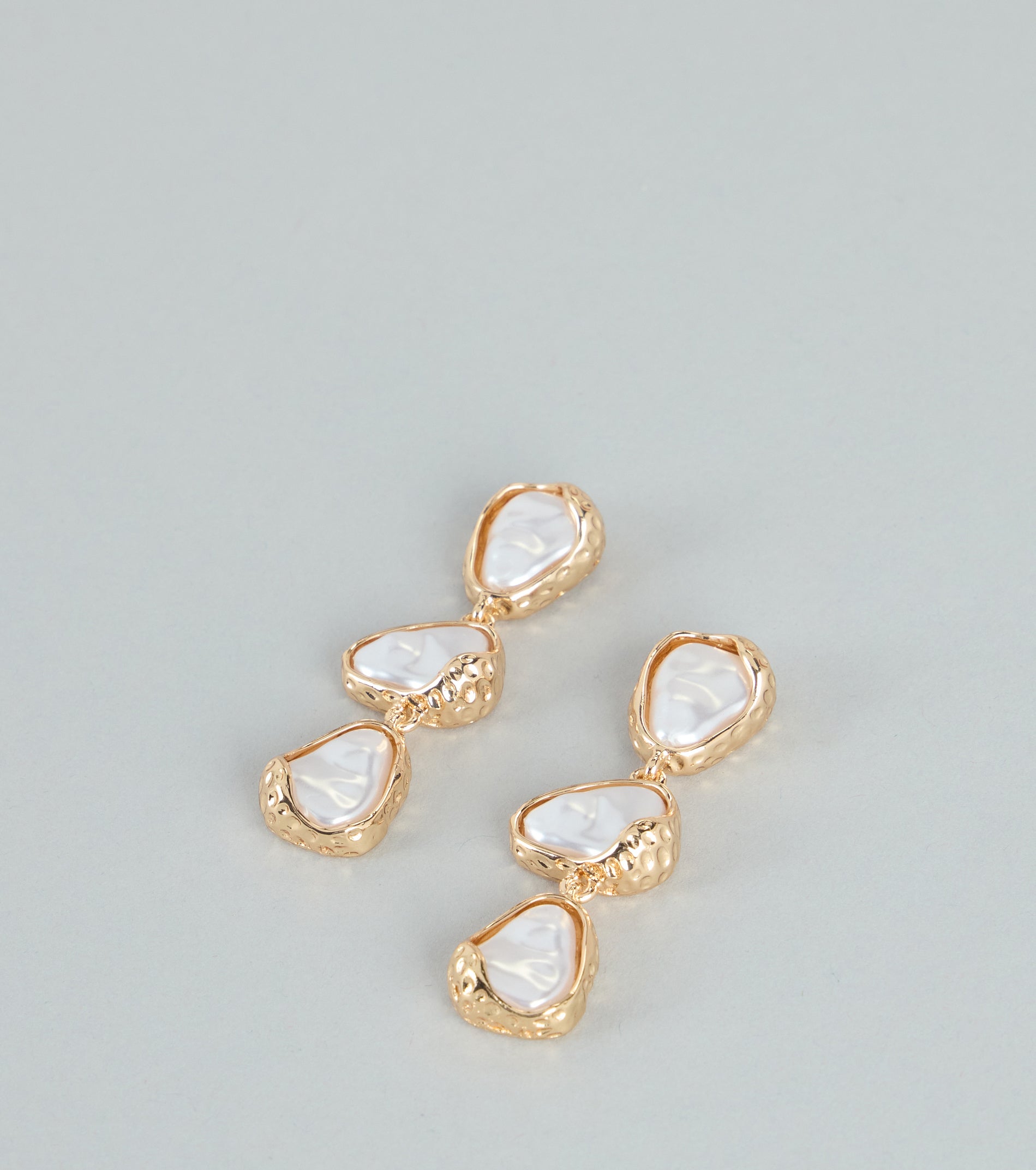 Polished Mood Faux Pearl Linear Earrings